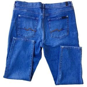 Womens Seven For All Mankind Josefina Skinny Boyfriend Grunge Jeans